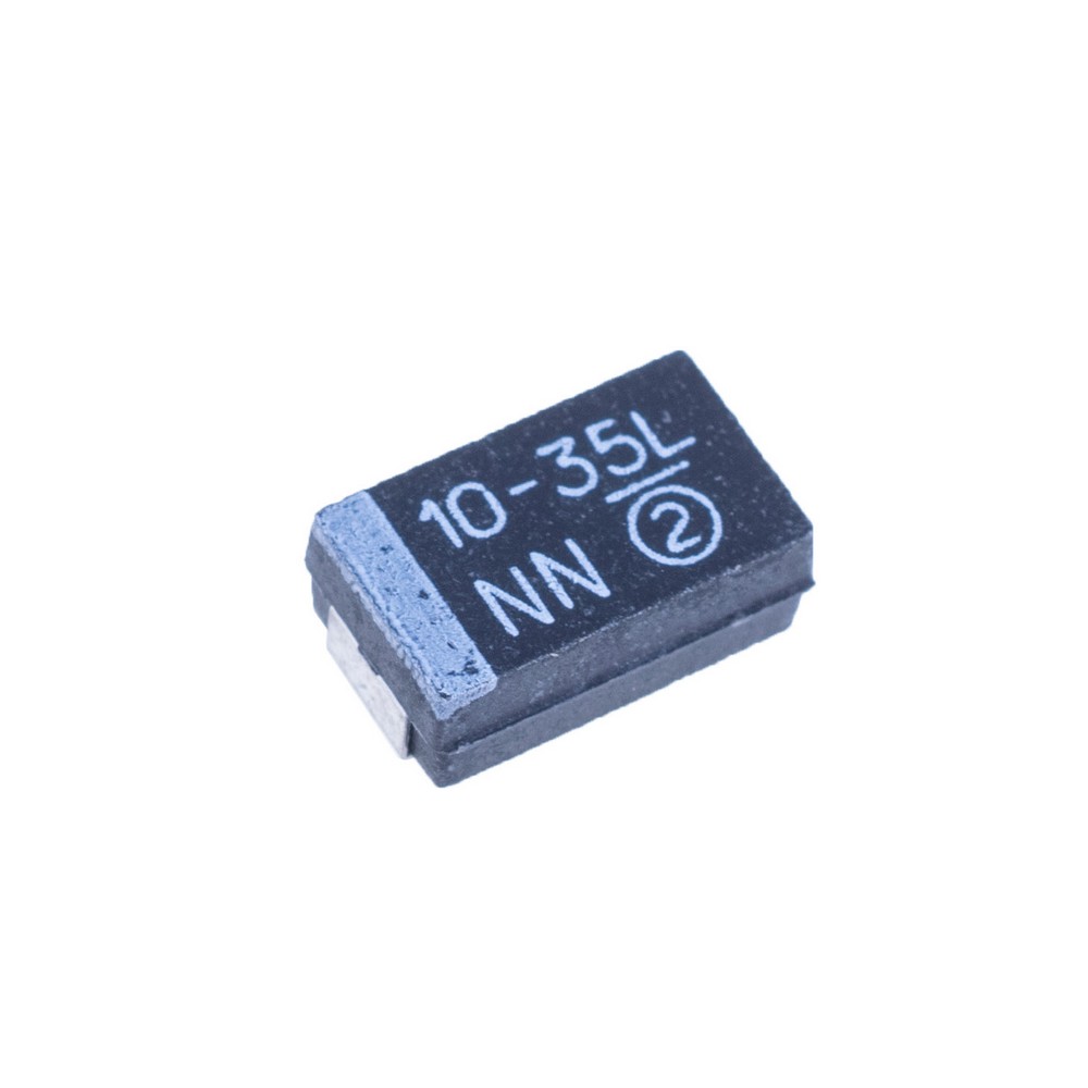 10uF 35V size-D 10% (293D106X9035D2TE3-Vishay) (конденсатор танталовий SMD)