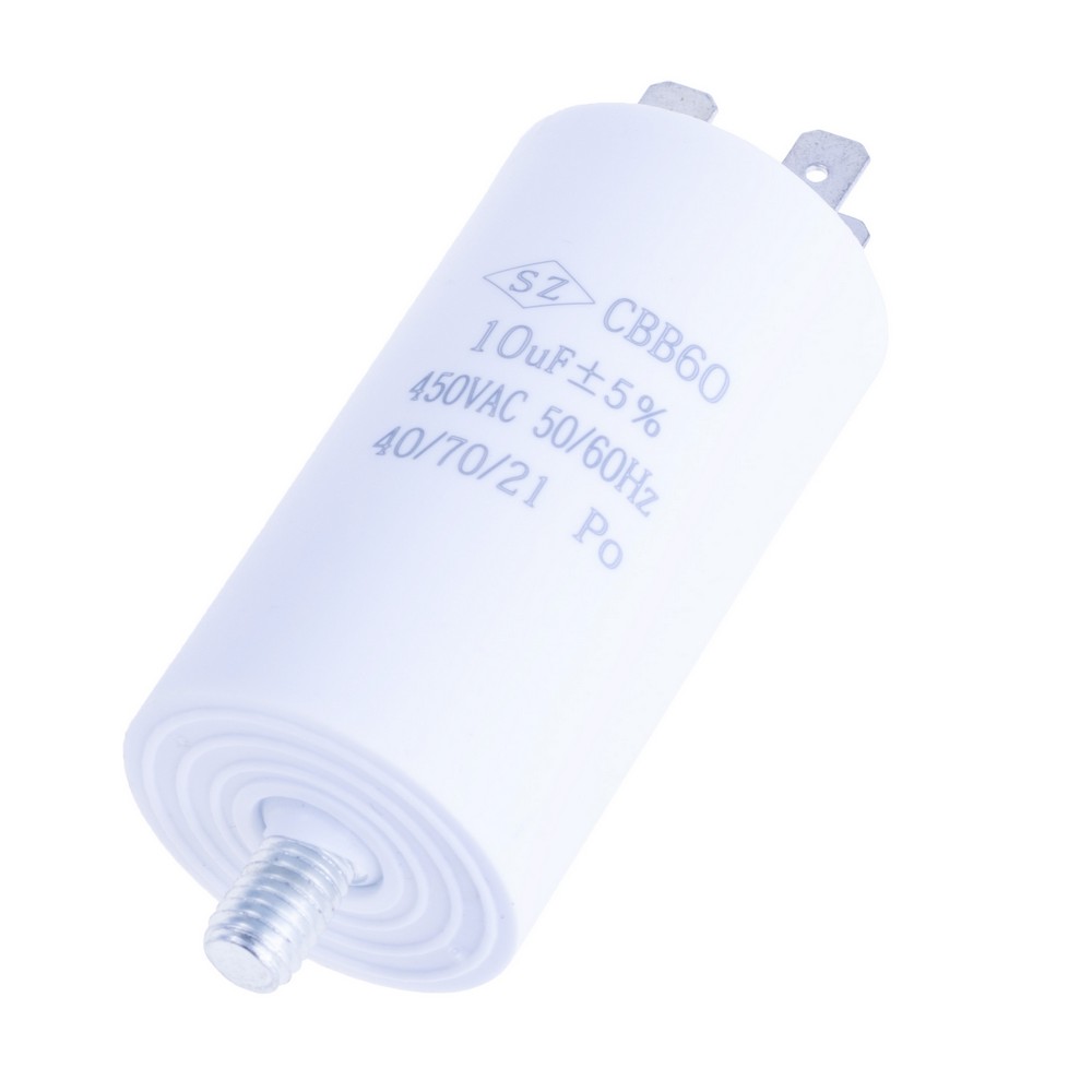 Конденсатор пусковий 10uF 450VAC ±5% 34*65mm SZ