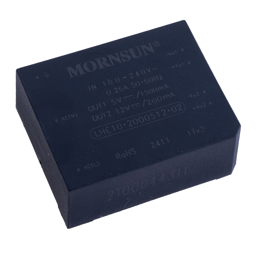Блок живлення що вбудовується на плату 10W 5V/12V LHE10-20D0512-02