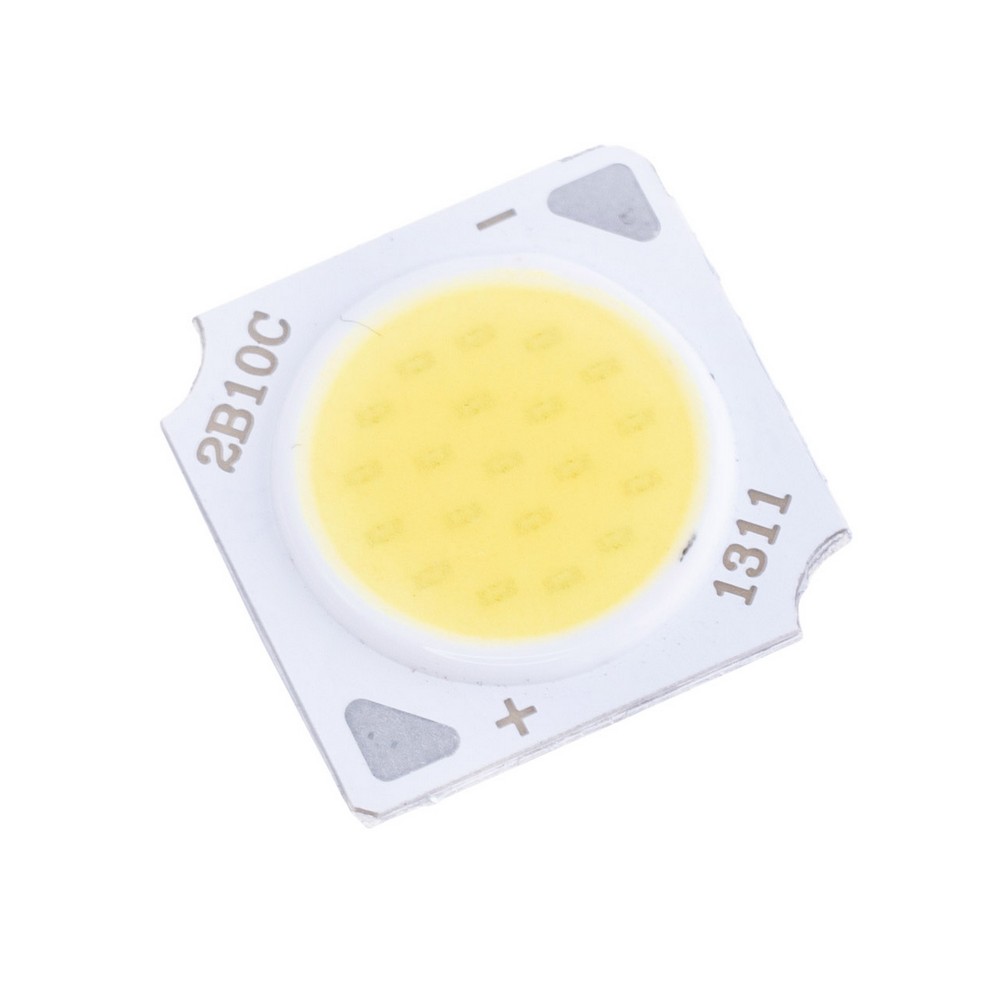 Світлодіод 10W, білий холодний 6500K 13x13 mm, COB