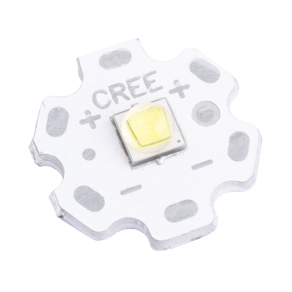 Світлодіод 10W, білий холодний (6500K) крапля 5х5mm, біла підкладка 20мм