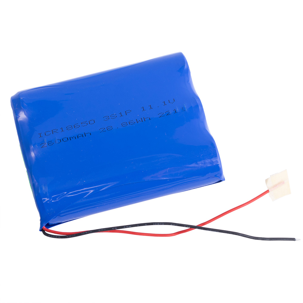 Li-Ion 2600mAh, 11,1V, 69x56x19mm LiPower літій-іонний аккумулятор збірка 3S1P+ PCB