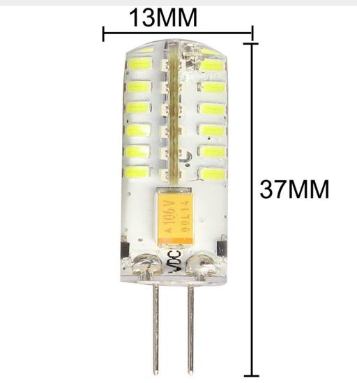 Лампа світлодіодна G4 12V 3W (Epistar Білий теплий)