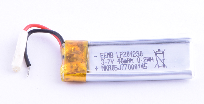 LiPo 40 mAh, 3,7V, 2,3x12,5x31мм (EEMB) акумулятор літій-полімерний)