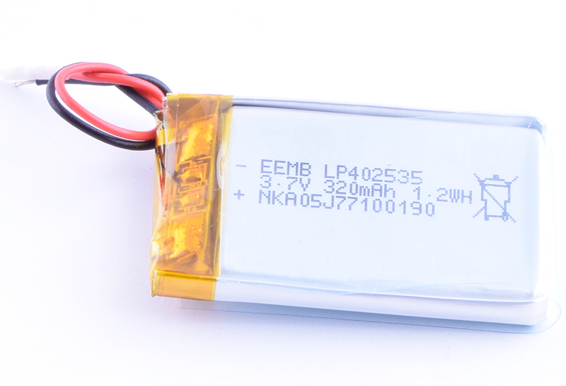 LiPo 320 mAh, 3,7V, 4,3x25,5x36мм EEMB акумулятор літій-полімерний LP402535-PCM-LD-A10738