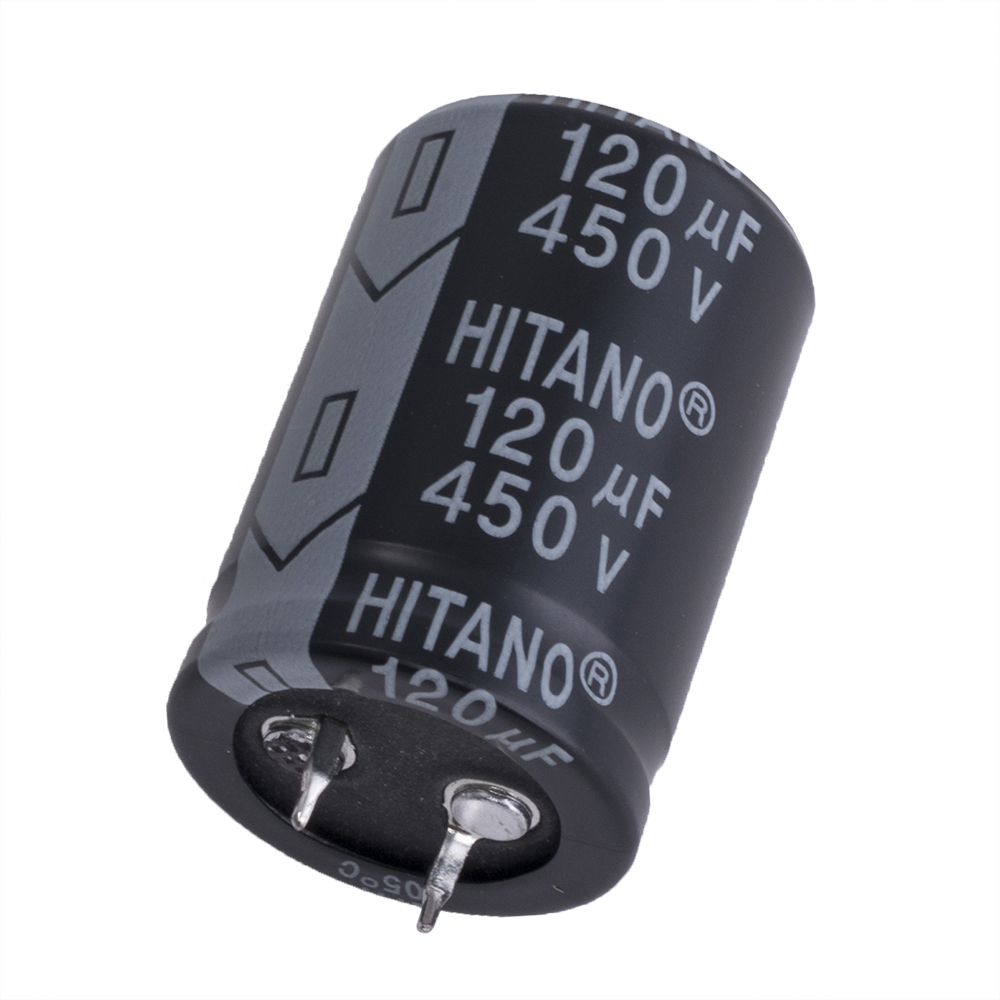 120uF 450V EHP 25x35mm (EHP121M2WBB-Hitano) (електролітичний конденсатор) 120uF 450V EHP 25x35mm (EHP121M2WBB-Hitano) (електролітичний конденсатор)