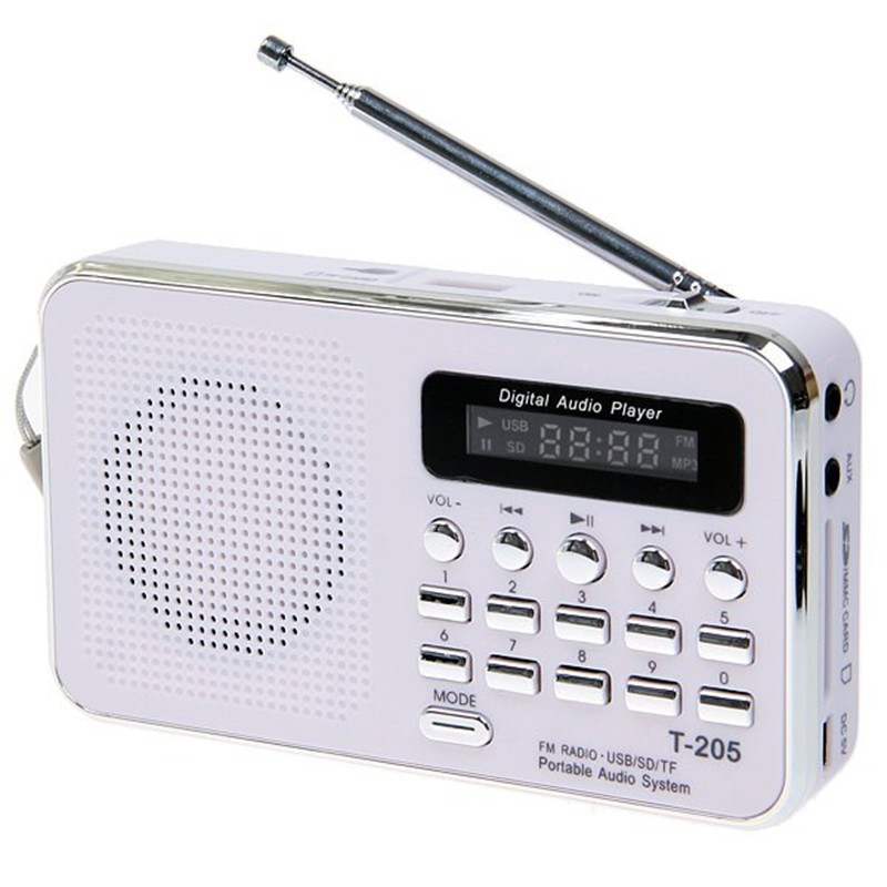 Радіо приймач з MP3 плеєром T-205 Радіо приймач з MP3 плеєром T-205