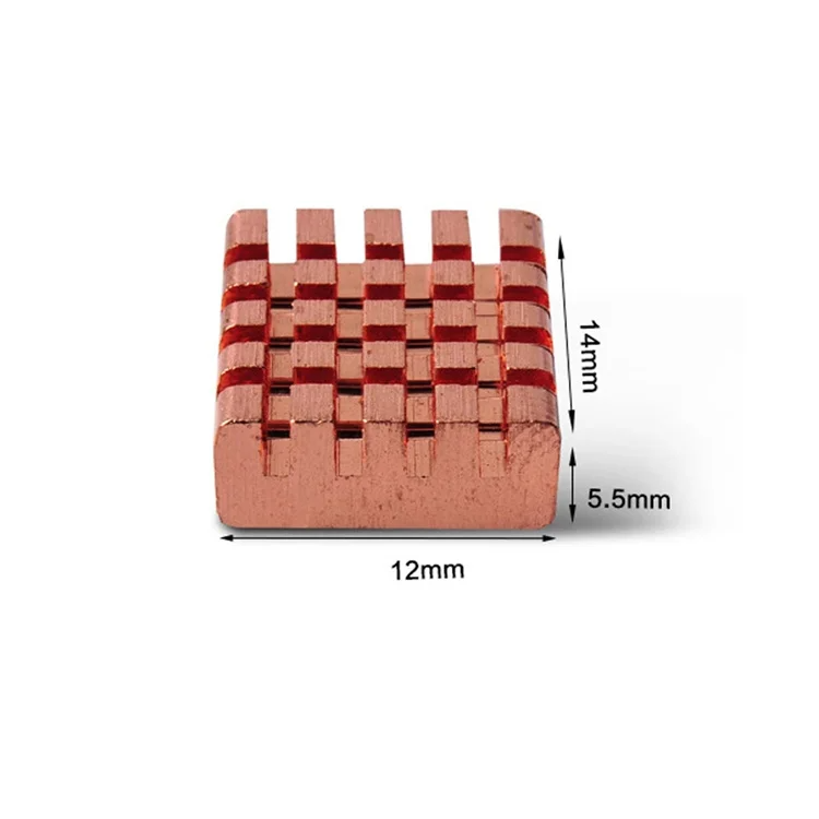 Радіатор мідний 14x14x6 mm