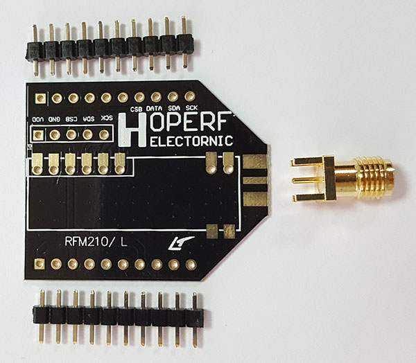 HopeDuino адаптер для радіомодуля RFM210W