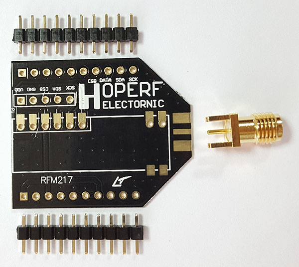 HopeDuino адаптер для радіомодуля RFM217W