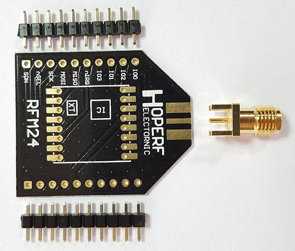 HopeDuino адаптер для радіомодуля RFM24W HopeDuino адаптер для радіомодуля RFM24W