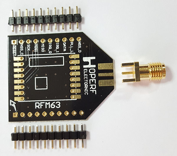 HopeDuino адаптер для радіомодуля RFM63W