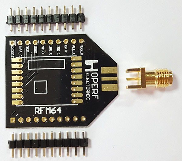 HopeDuino адаптер для радіомодуля RFM64W