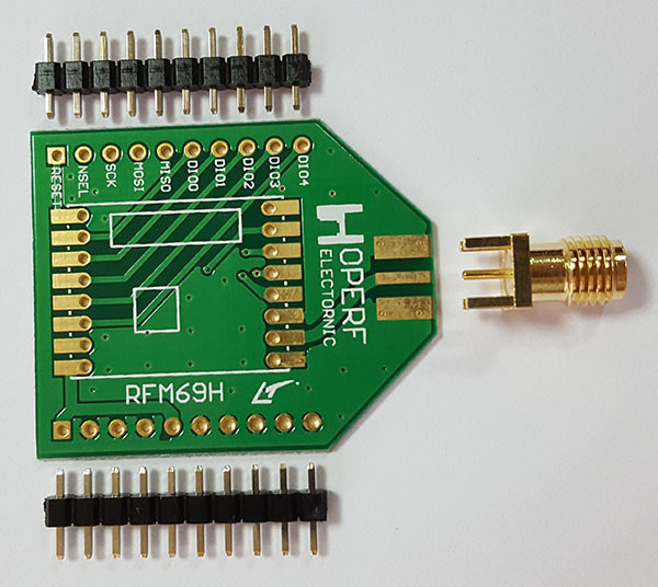 HopeDuino адаптер для радіомодуля RFM69HW HopeDuino адаптер для радіомодуля RFM69HW