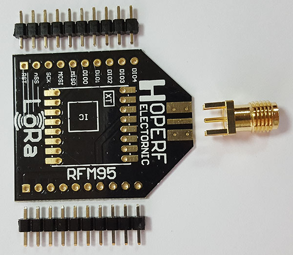 HopeDuino адаптер для радіомодуля RFM95W