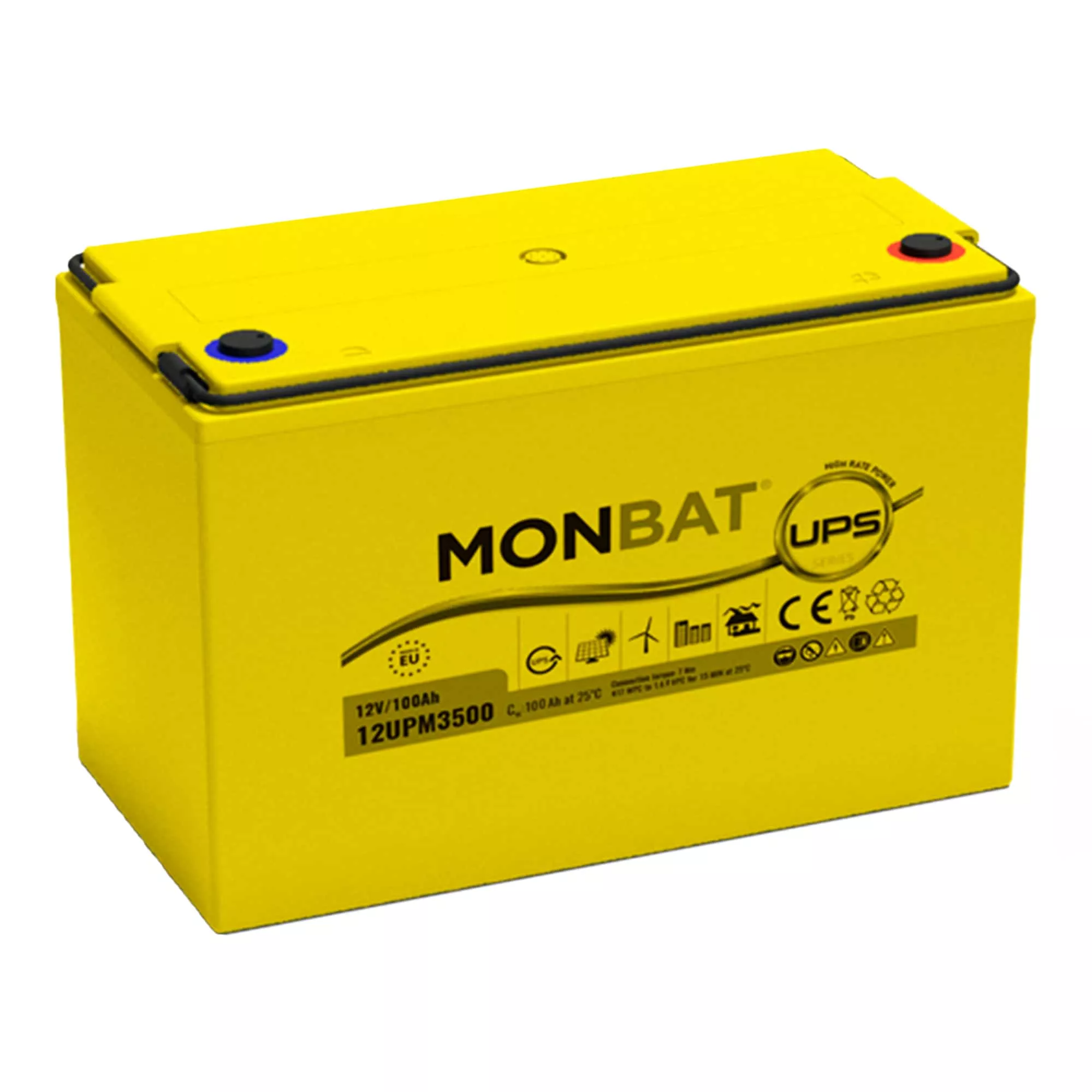 Акумулятор Monbat High Rate Power Top AGM 6СТ-100 (12UPM3500) Акумулятор Monbat High Rate Power Top AGM 6СТ-100 (12UPM3500)