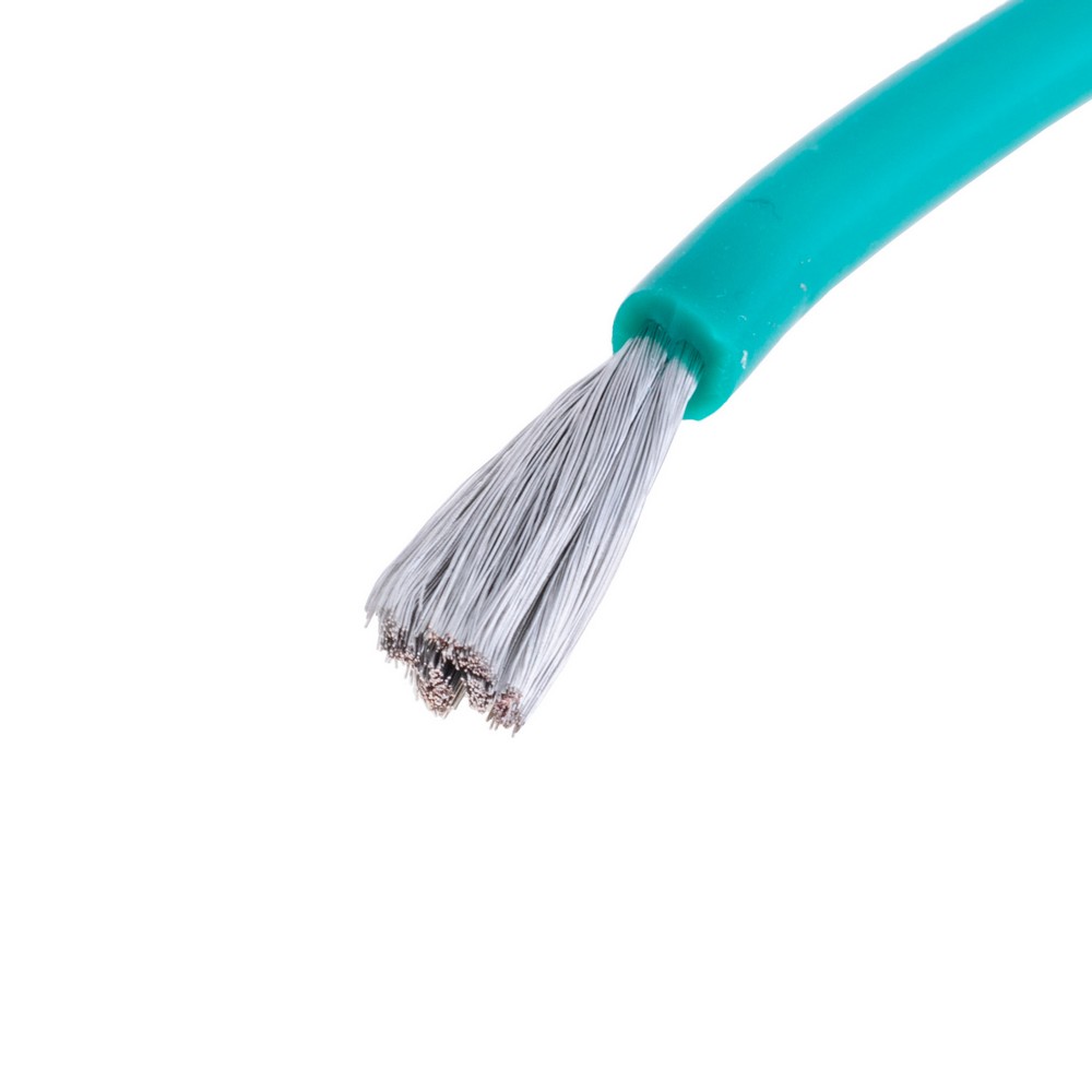 Силіконовий провід 12AWG (3.5mm²-680/0.08TS) зелений