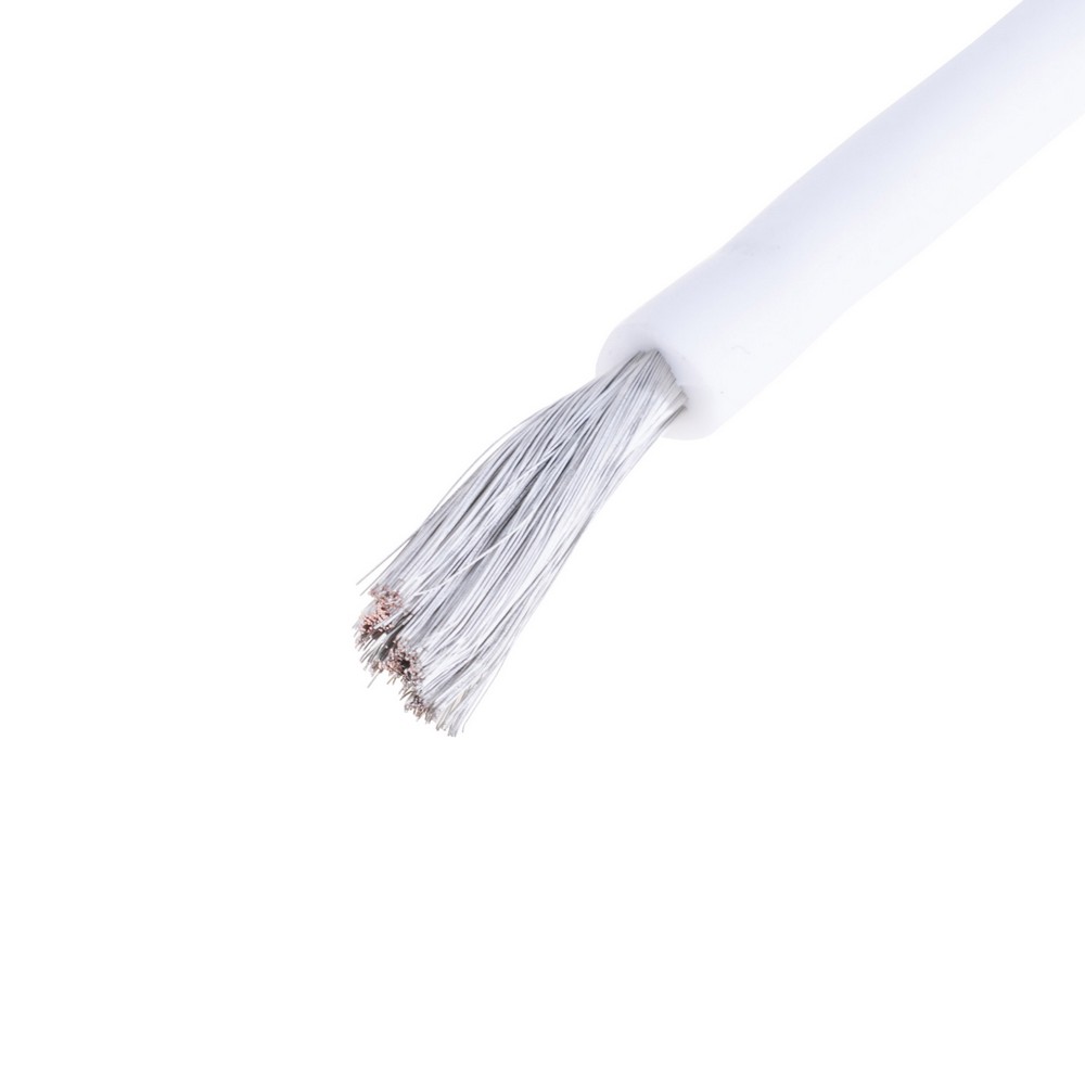 Силіконовий провід 12AWG (3.5mm²-680/0.08TS) білий