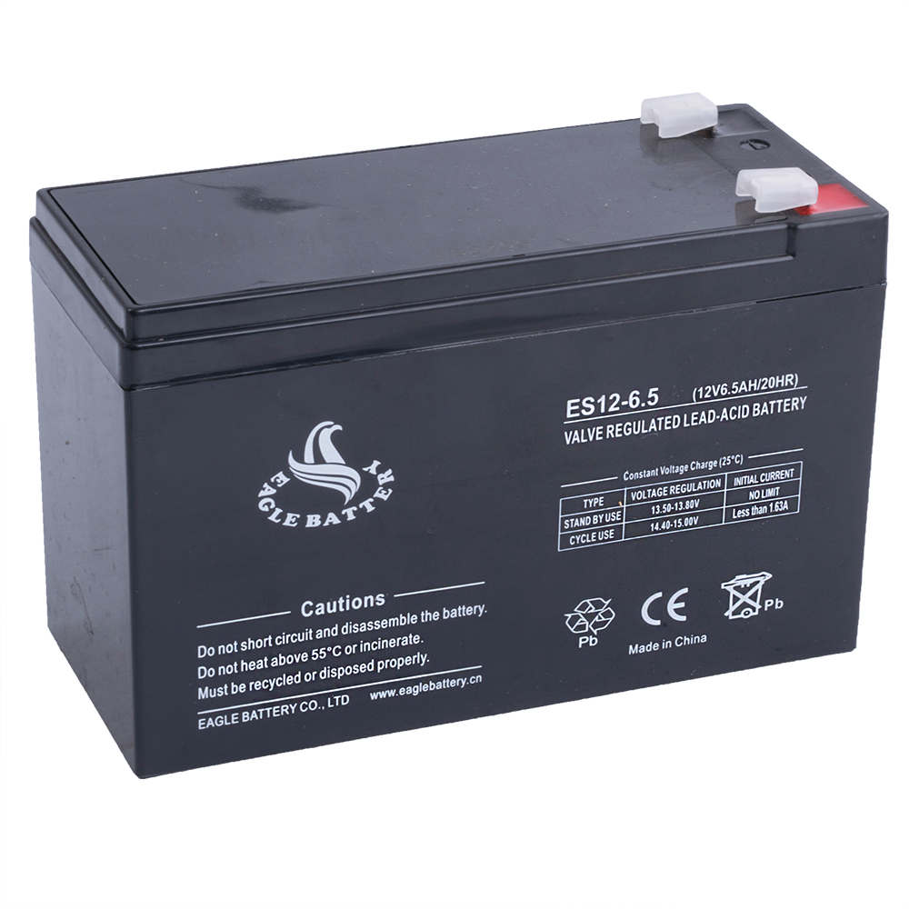 Акумулятор 12V 6,5Ah свинцево-кислотний AGM (ES12-6.5)