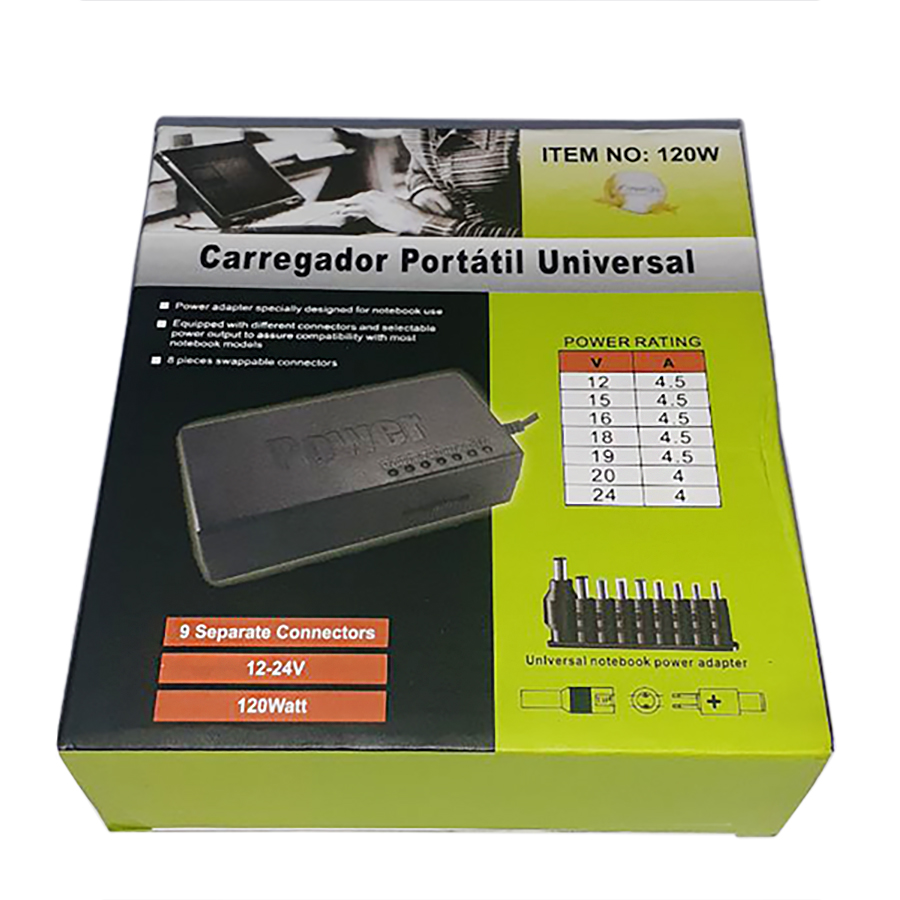 Універсальний блок живлення 12V/4,5A, 15V/4,5A, 16V/4,5A, 18V/4,5A, 19V/4,5A, 20V/4A, 24V/4A