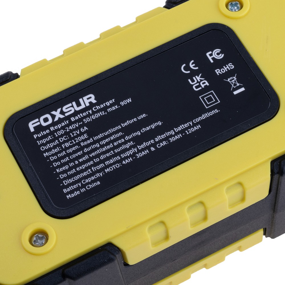 Зарядний пристрій для свинцево-кислотних акумуляторів 12V, 6A, FBC1206E Зарядний пристрій для свинцево-кислотних акумуляторів 12V, 6A, FBC1206E