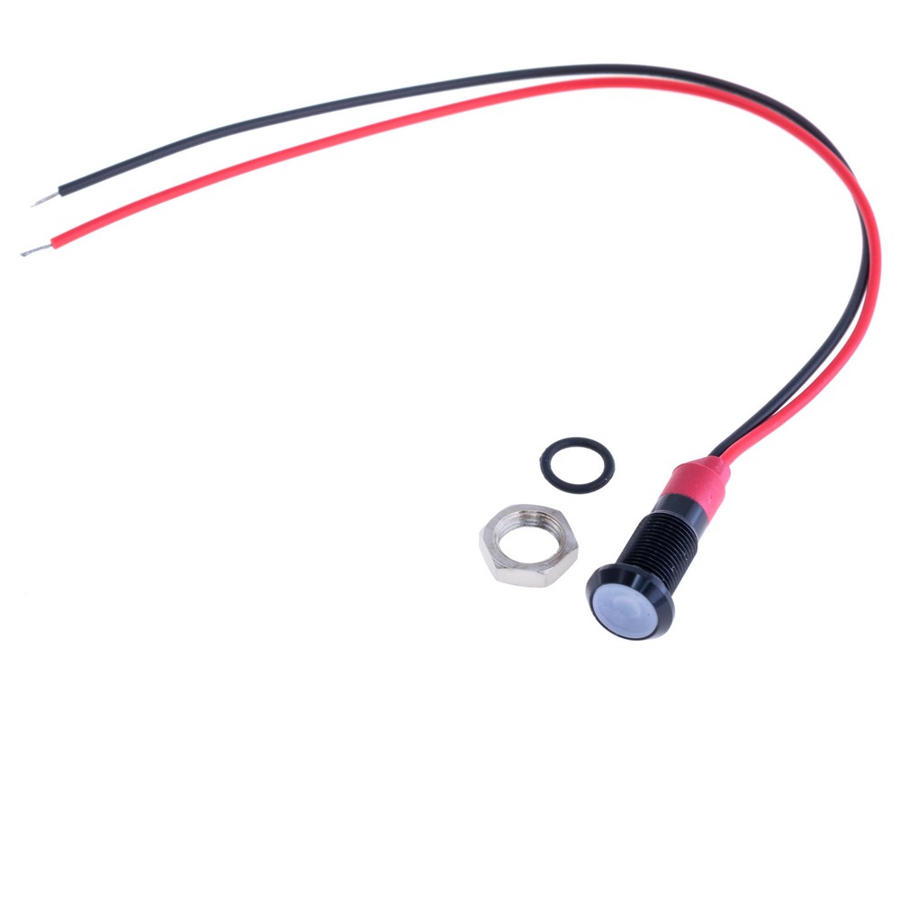 Індикаторна лампа 12V біла GQ6F-DW/A