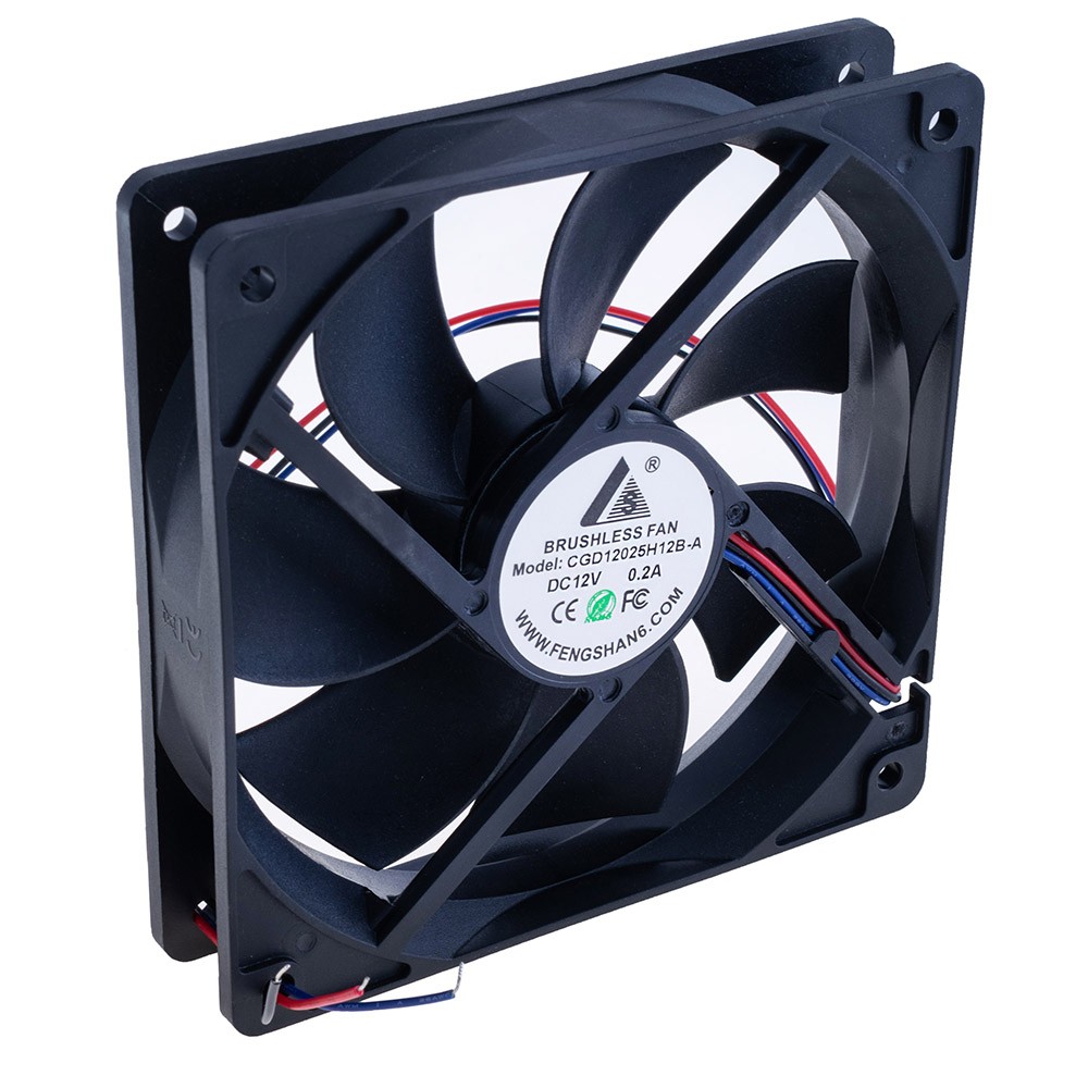 Вентилятор 120x120x25, 12VDC, 3 проводи, CGD12025H12B-A-PWM 3wire CGFAN