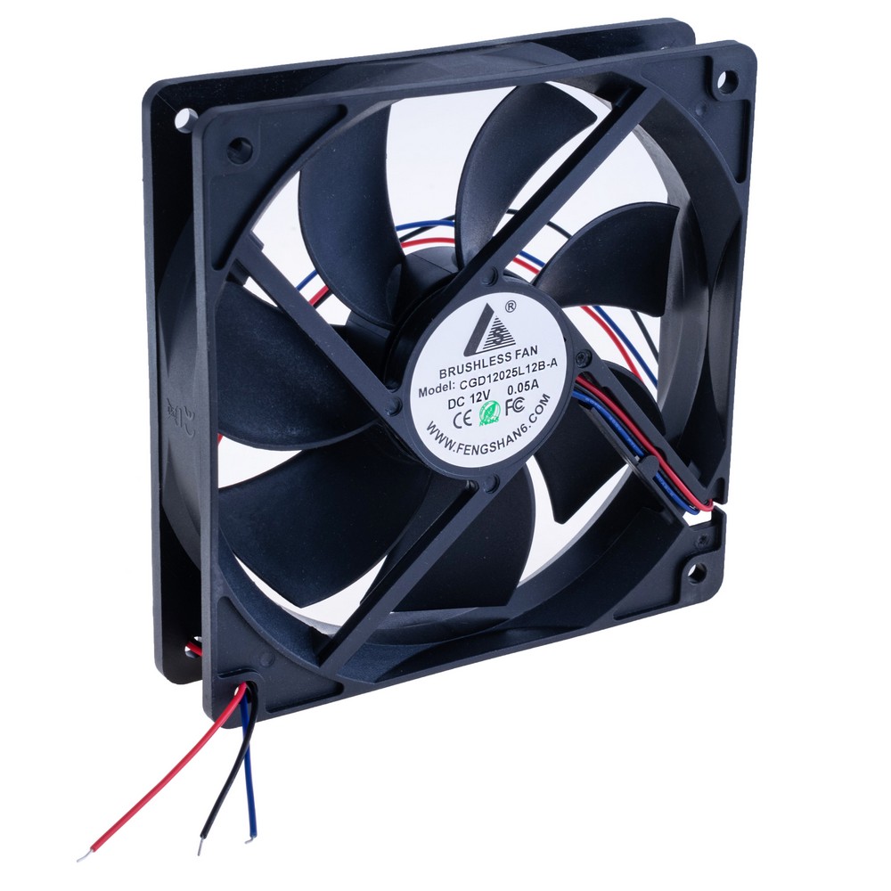 Вентилятор 120x120x25, 12VDC, 3 проводи, CGD12025L12B-A-PWM 3wire CGFAN