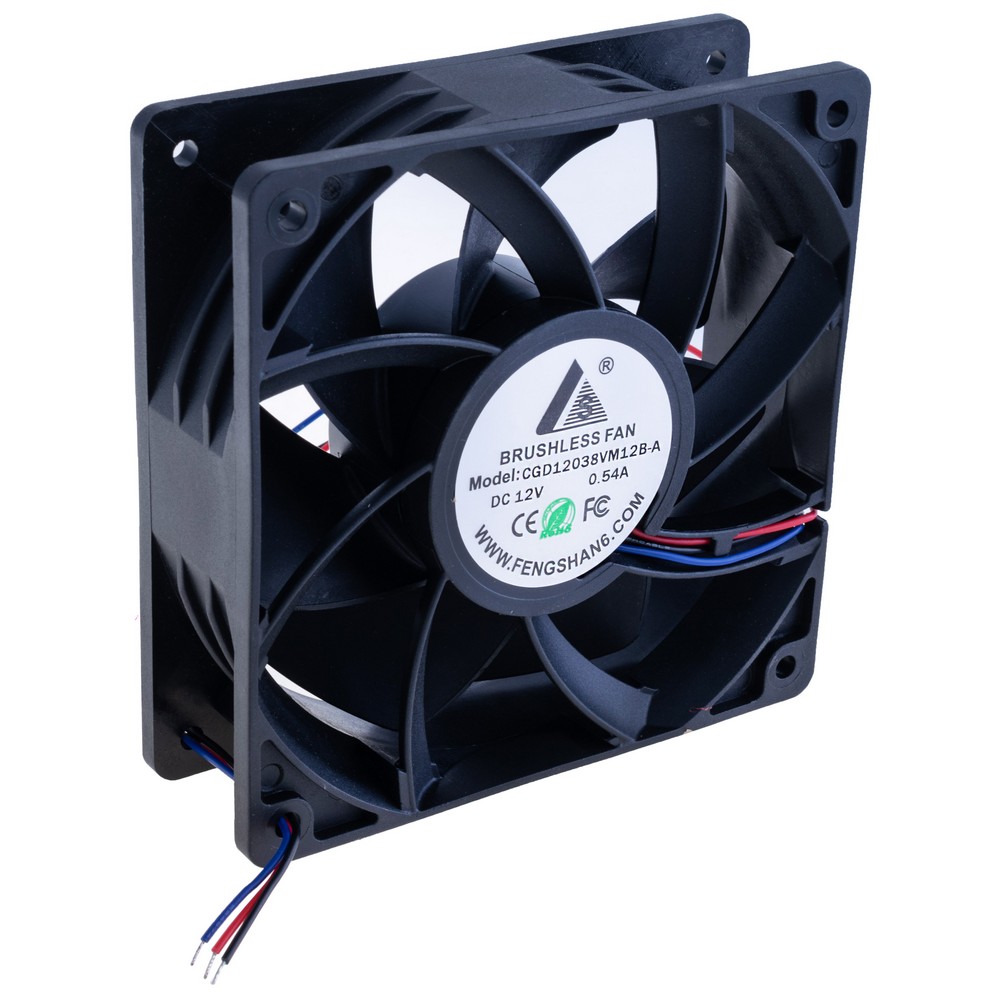 Вентилятор 120x120x38, 12VDC, 3 проводи, CGD12038VM12B-A-PWM 3wire CGFAN