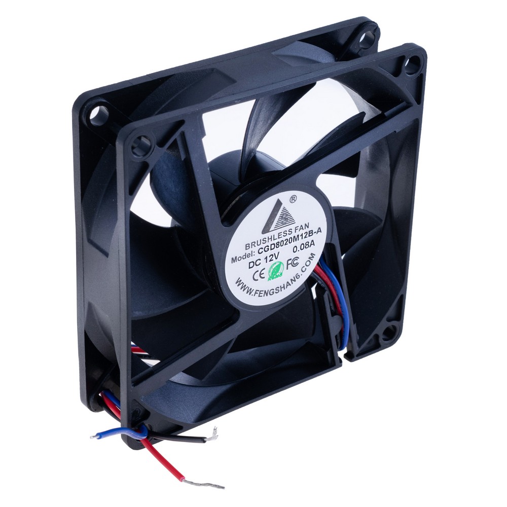 Вентилятор 80x80x20, 12VDC, 3 проводи, CGD8020M12B-A-PWM 3wire CGFAN