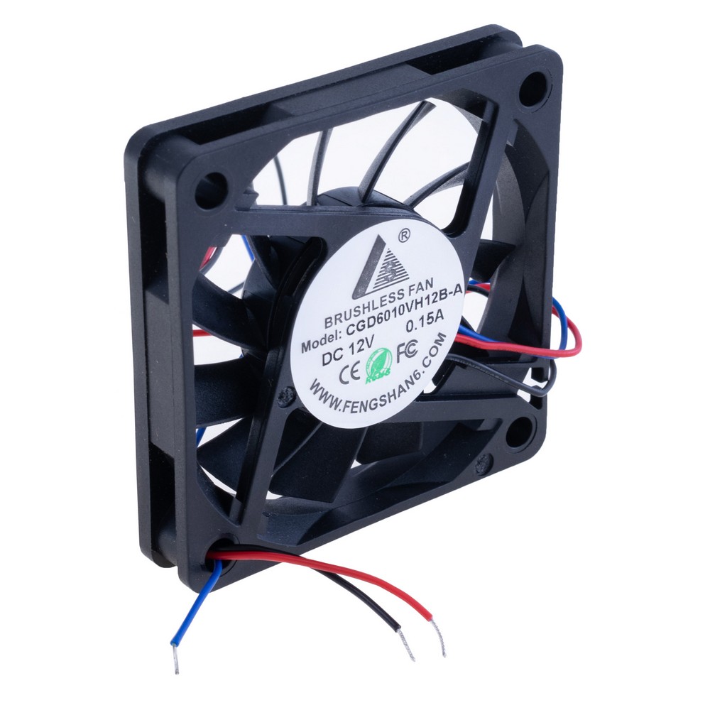 Вентилятор 60x60x10, 12VDC, 3 проводи, CGD6010VH12B-A-PWM 3wire CGFAN