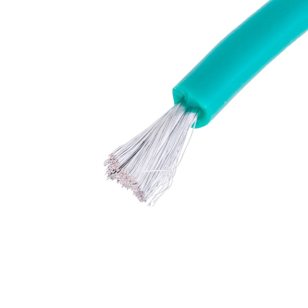 Силіконовий провід 13AWG (2.5mm²-500/0.08TS) зелений