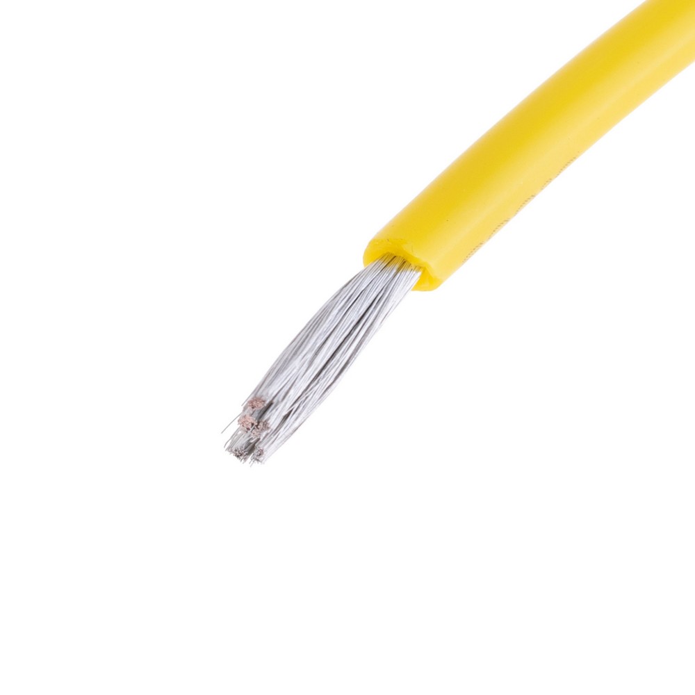 Силіконовий провід 13AWG (2.5mm²-500/0.08TS) жовтий