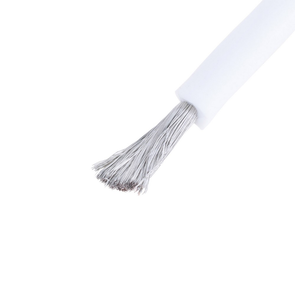 Силіконовий провід 13AWG (2.5mm²-500/0.08TS) білий