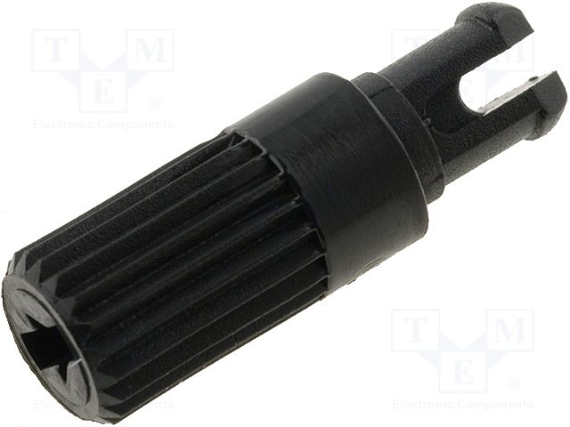 Ручка для подстроечных резисторов (CA14W12B) ; черный; h:11,7мм