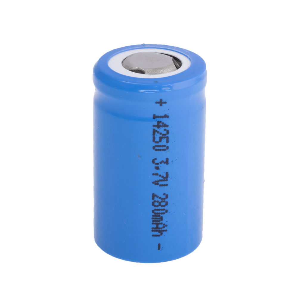 Li-Ion 280mAh, 3,7V, 1/2AA  GEB літій-іонний акумулятор 14250 Flat top