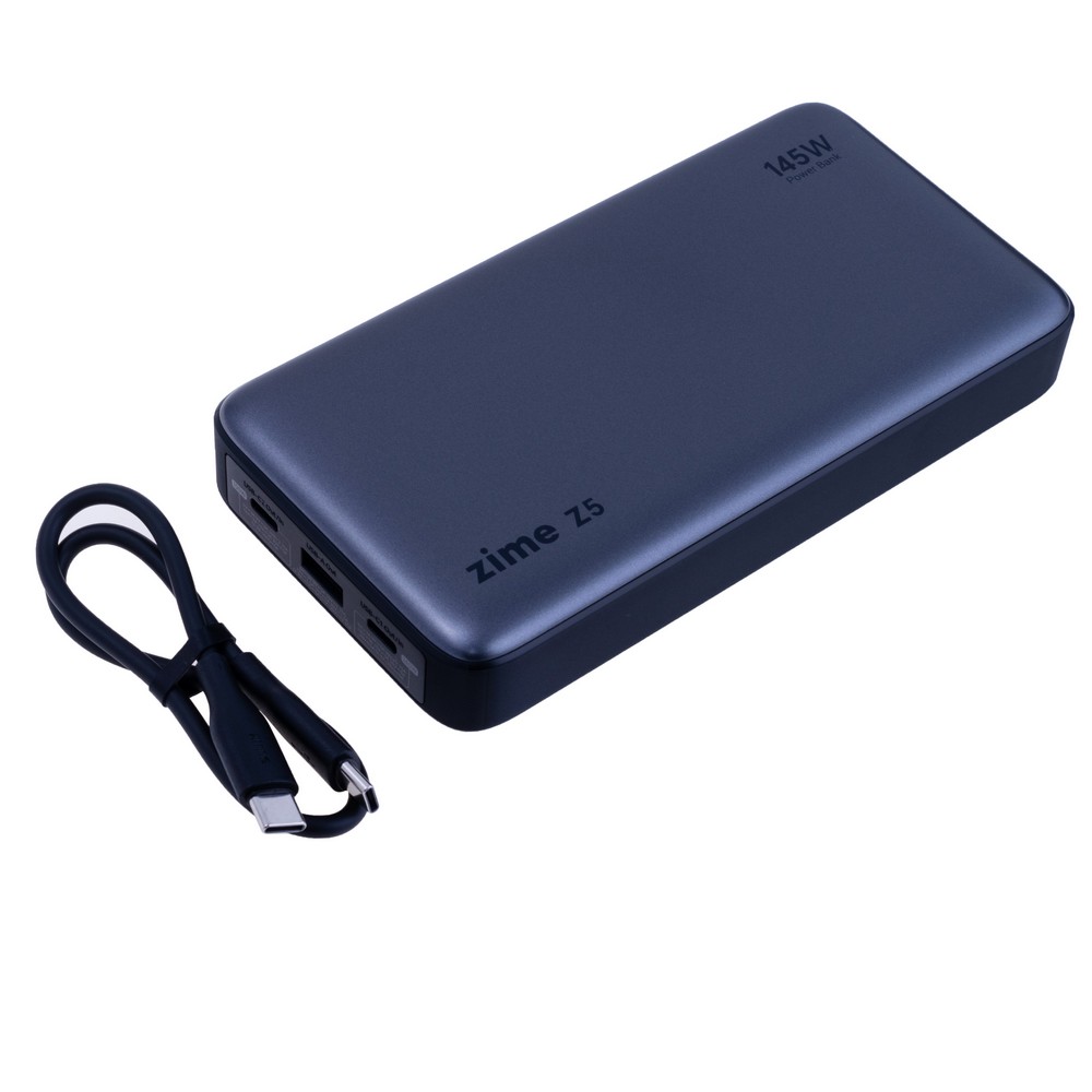 Power Bank zime Z5 25000mAh 90Wh (14000mAh @ 5V/6A) 145W max Black (B145W2C1A – zime) Power Bank zime Z5 25000mAh 90Wh (14000mAh @ 5V/6A) 145W max Black (B145W2C1A – zime)