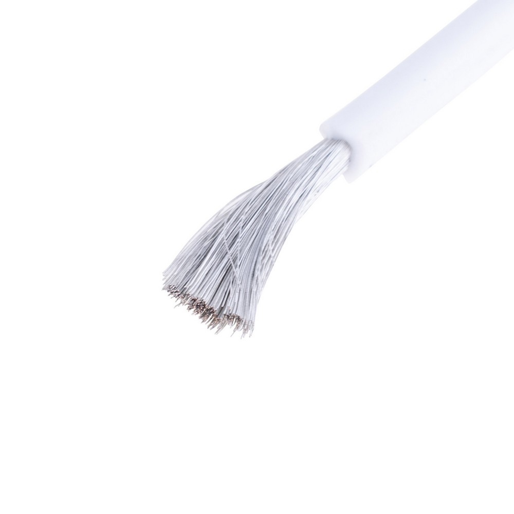 Силіконовий провід 14AWG (2.0mm²-400/0.08TS) білий