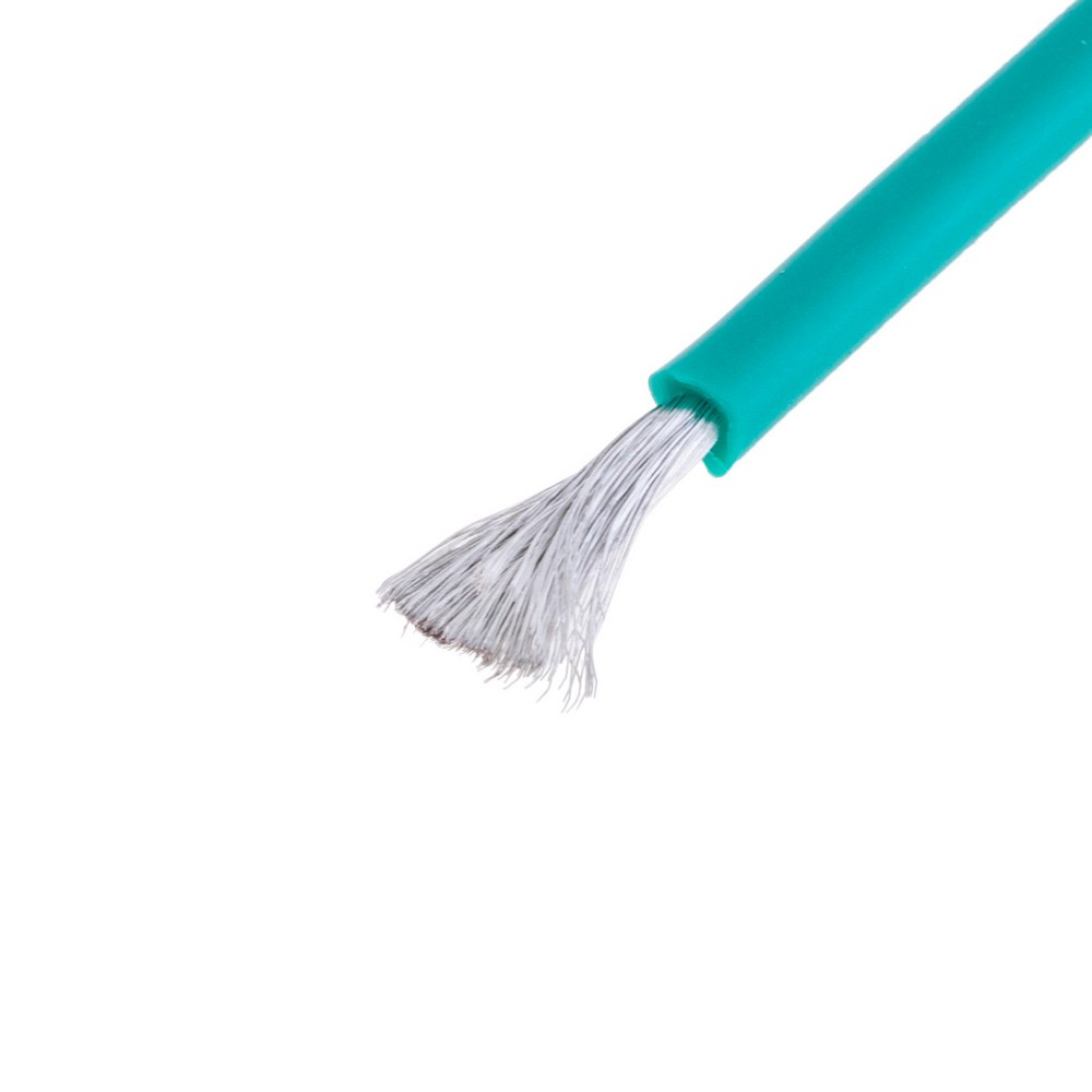 Силіконовий провід 14AWG (2.0mm²-400/0.08TS) зелений
