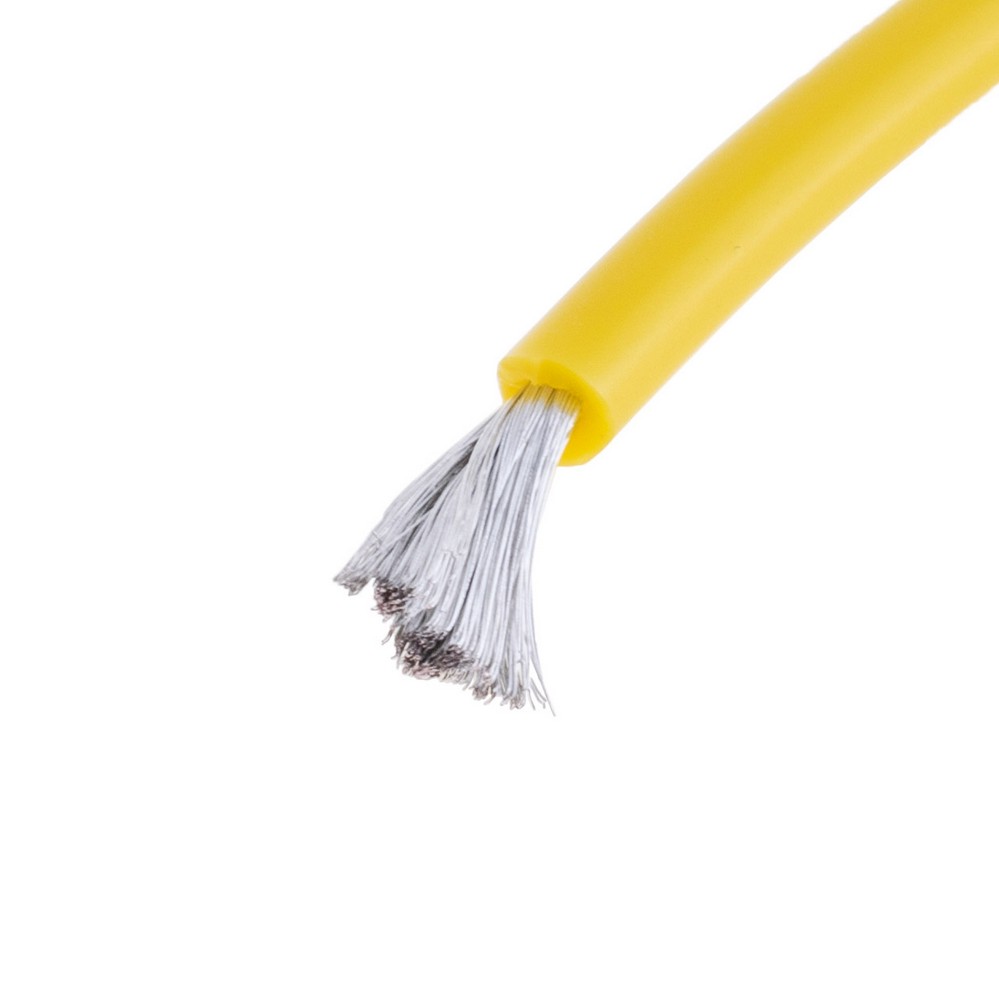 Силіконовий провід 14AWG (2.0mm²-400/0.08TS) жовтий