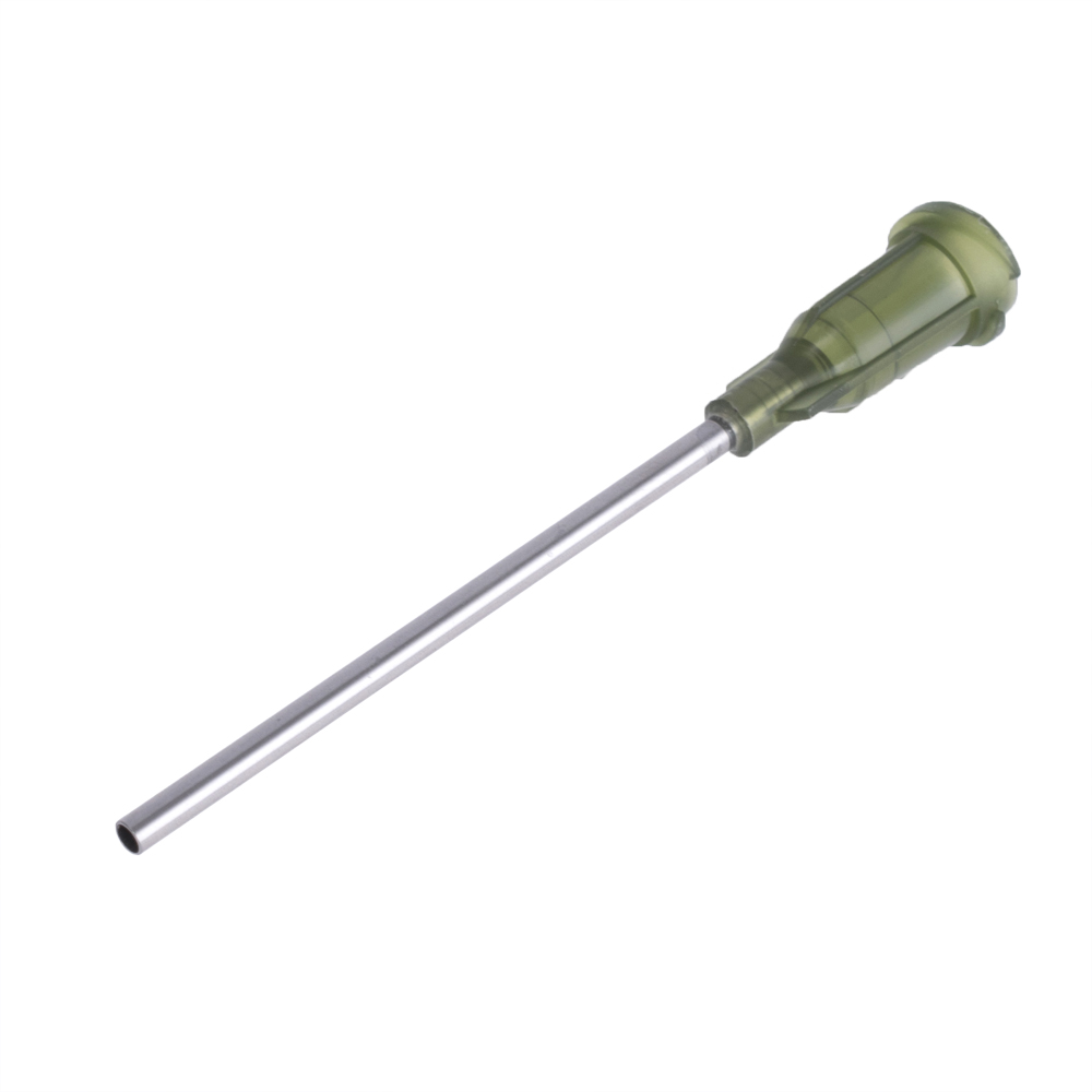Дозуюча голка / насадка 14Ga (OD = 2.10mm / ID = 1.55mm / H = 42mm) оливкова
