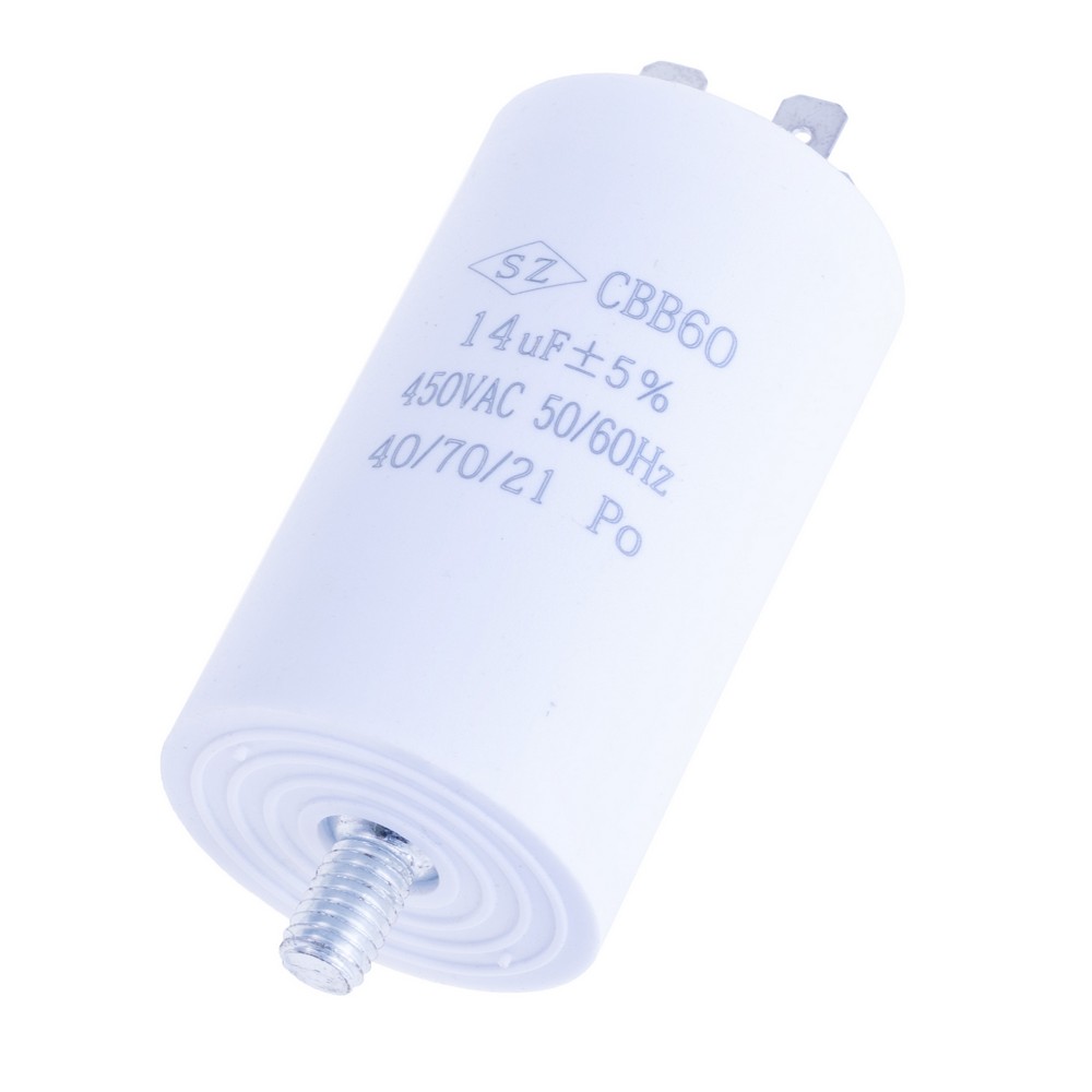 Конденсатор пусковий 14uF 450VAC ±5% 40x70mm SZ
