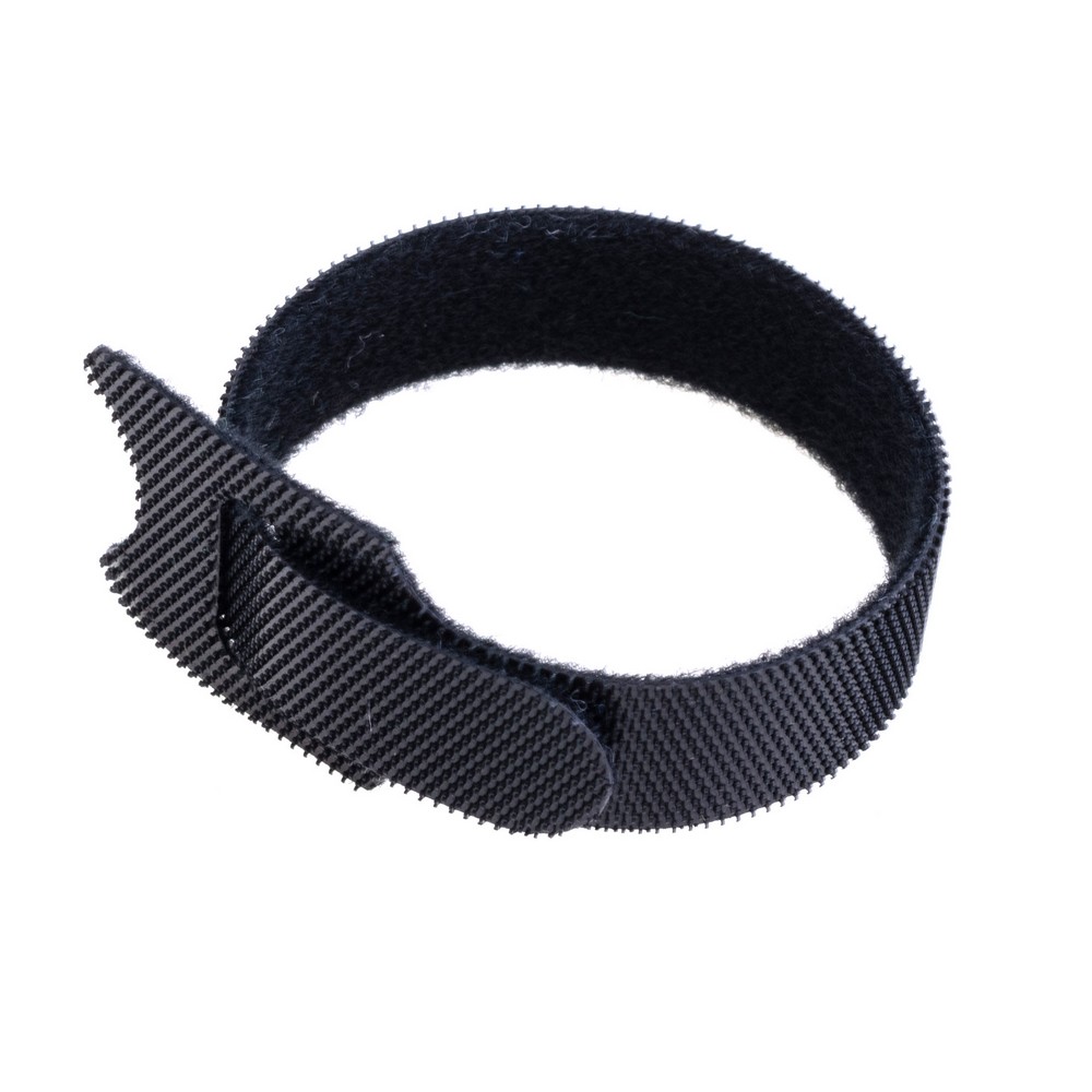 Стяжка текстильна чорна для проводів 1шт. 150x12mm. ZXRXQ04BK60