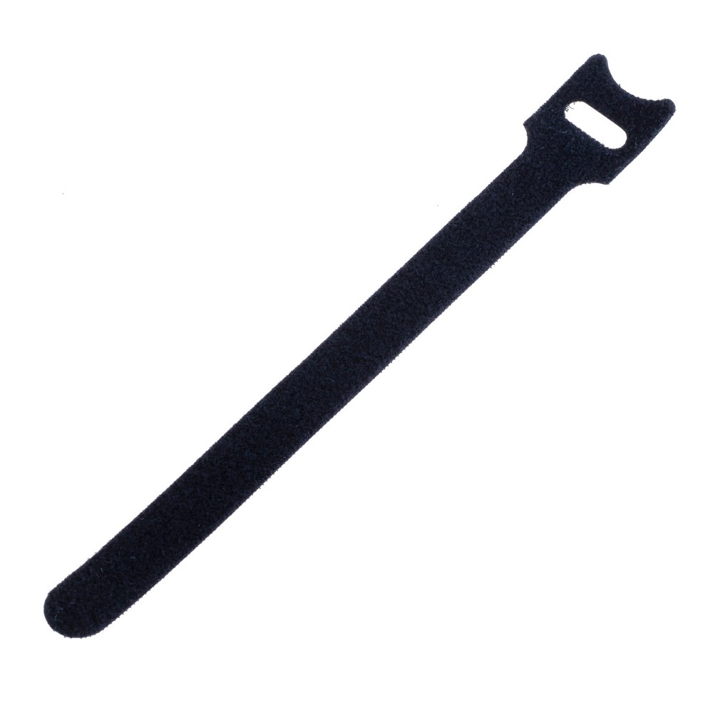 Стяжка текстильна чорна для проводів 1шт. 150x12mm. ZXRXQ04BK60
