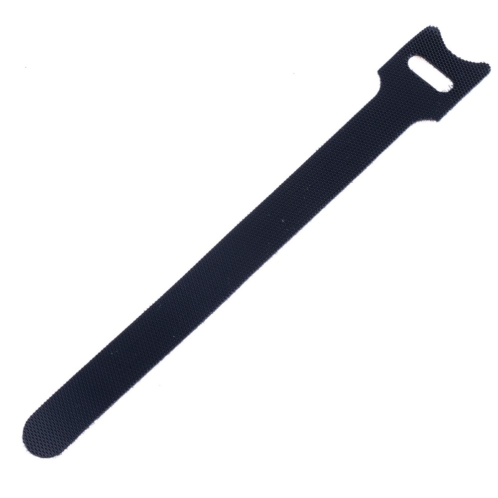 Стяжка текстильна чорна для проводів 1шт. 150x12mm. ZXRXQ04BK60