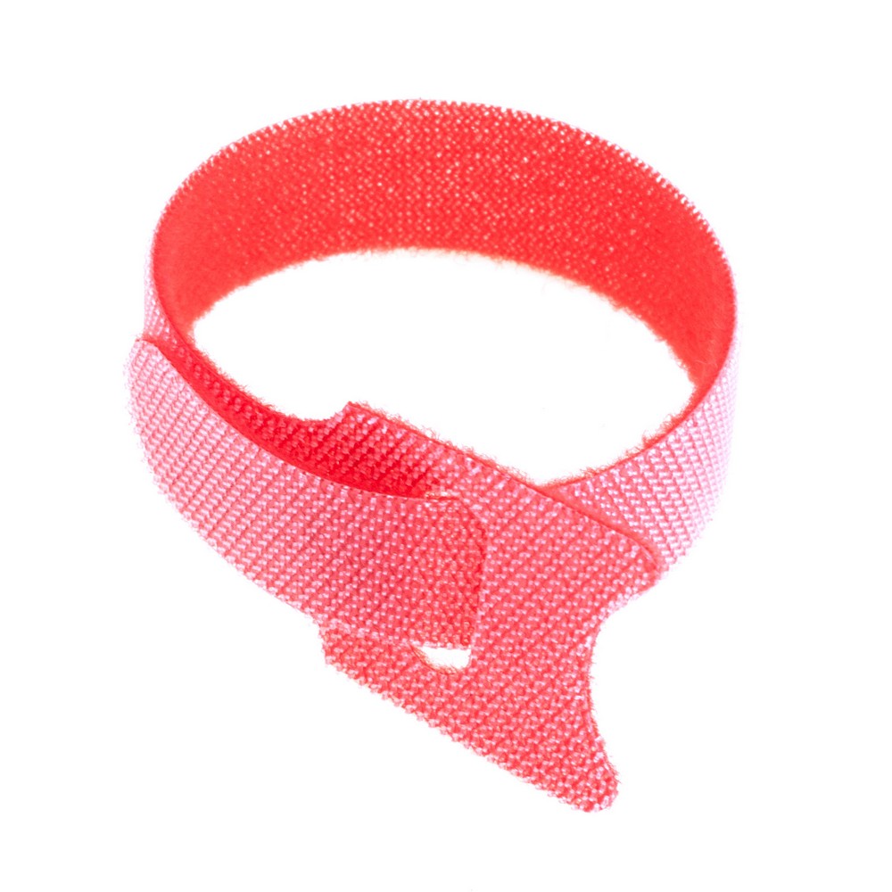 Стяжка текстильна червона для проводів, 1шт. 150x12mm. ZXRXQ04RD60