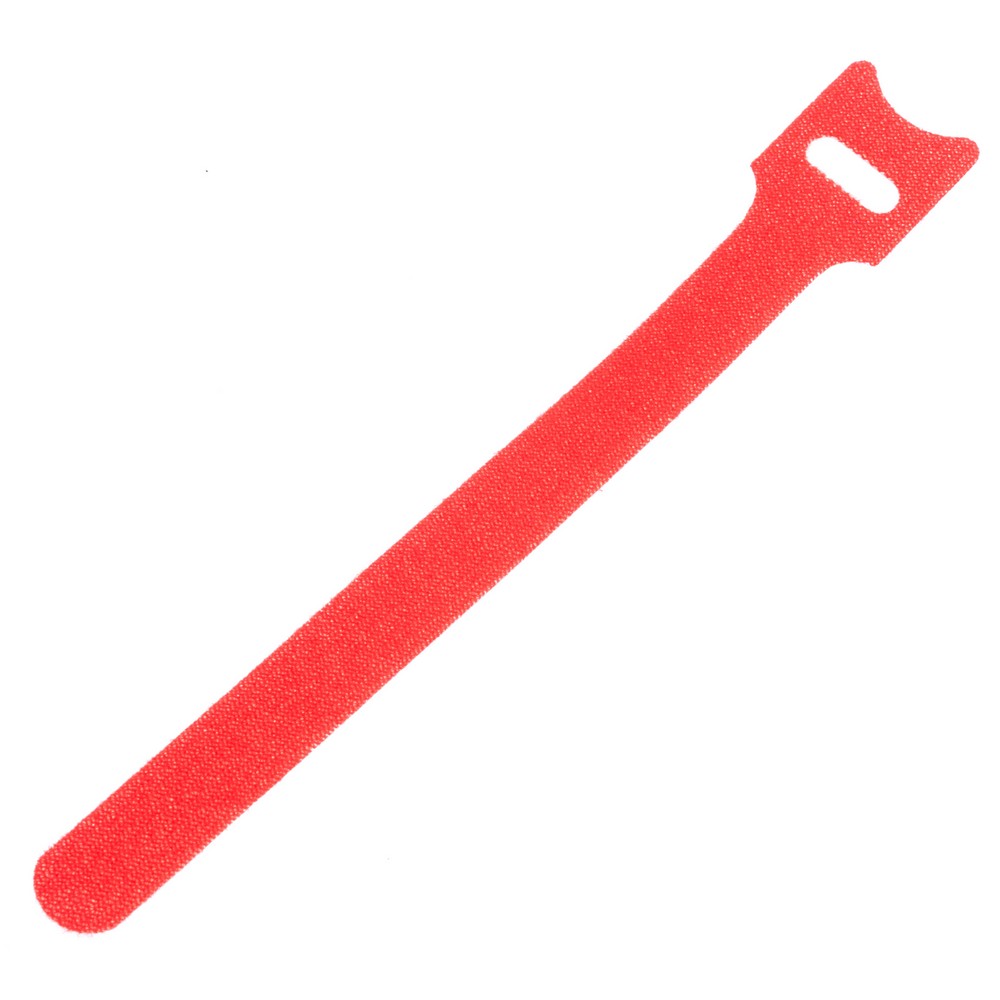 Стяжка текстильна червона для проводів, 1шт. 150x12mm. ZXRXQ04RD60