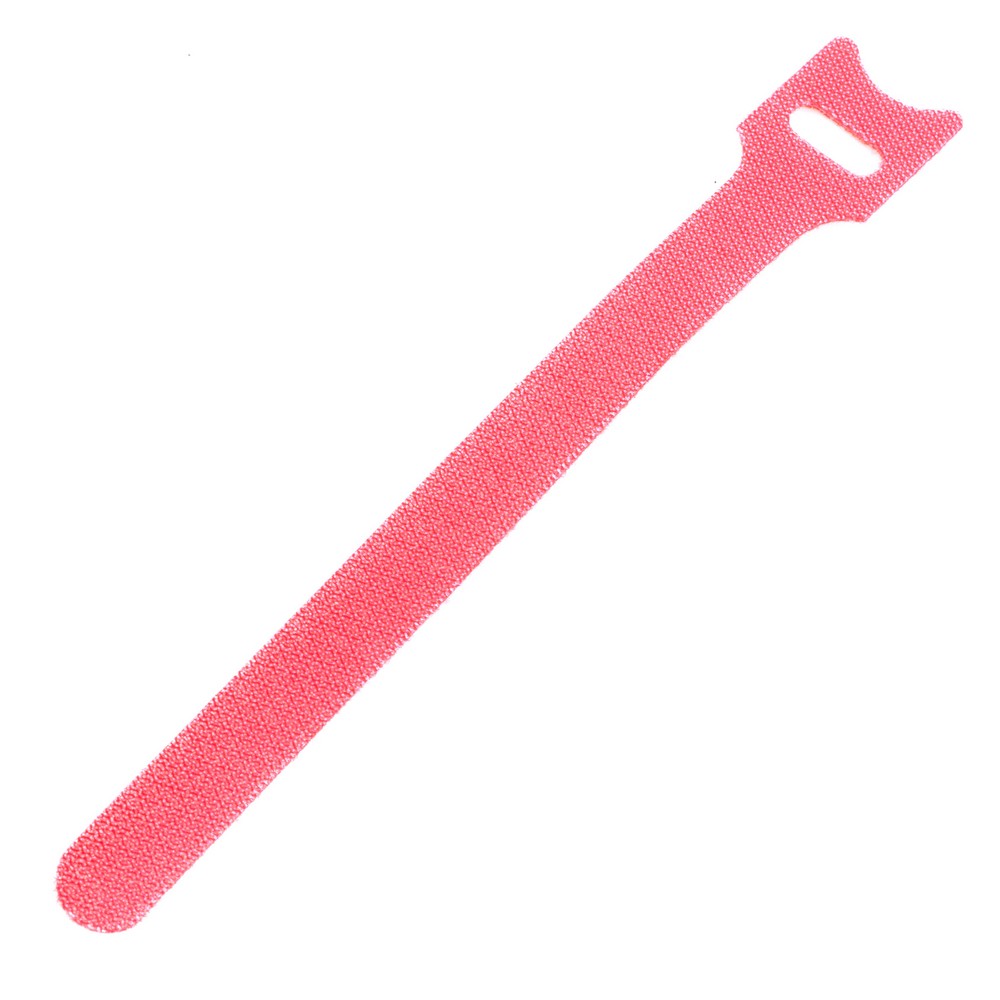 Стяжка текстильна червона для проводів, 1шт. 150x12mm. ZXRXQ04RD60