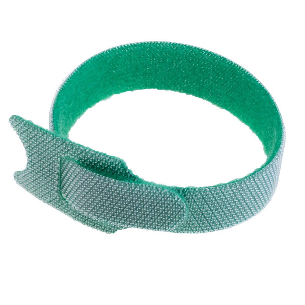 Стяжка текстильна зелена для проводів 1шт. 150x12mm. ZXRXQ04GR60