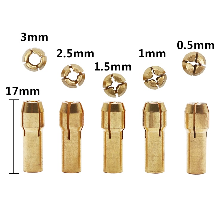 Цанговий патрон + 5 цанг на вал 4,05мм мікро мотора